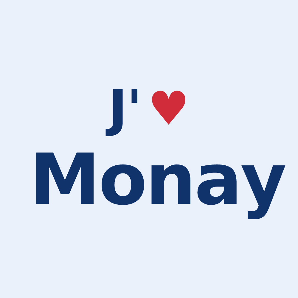 Sticker personnalisé Monay — design J'aime Monay