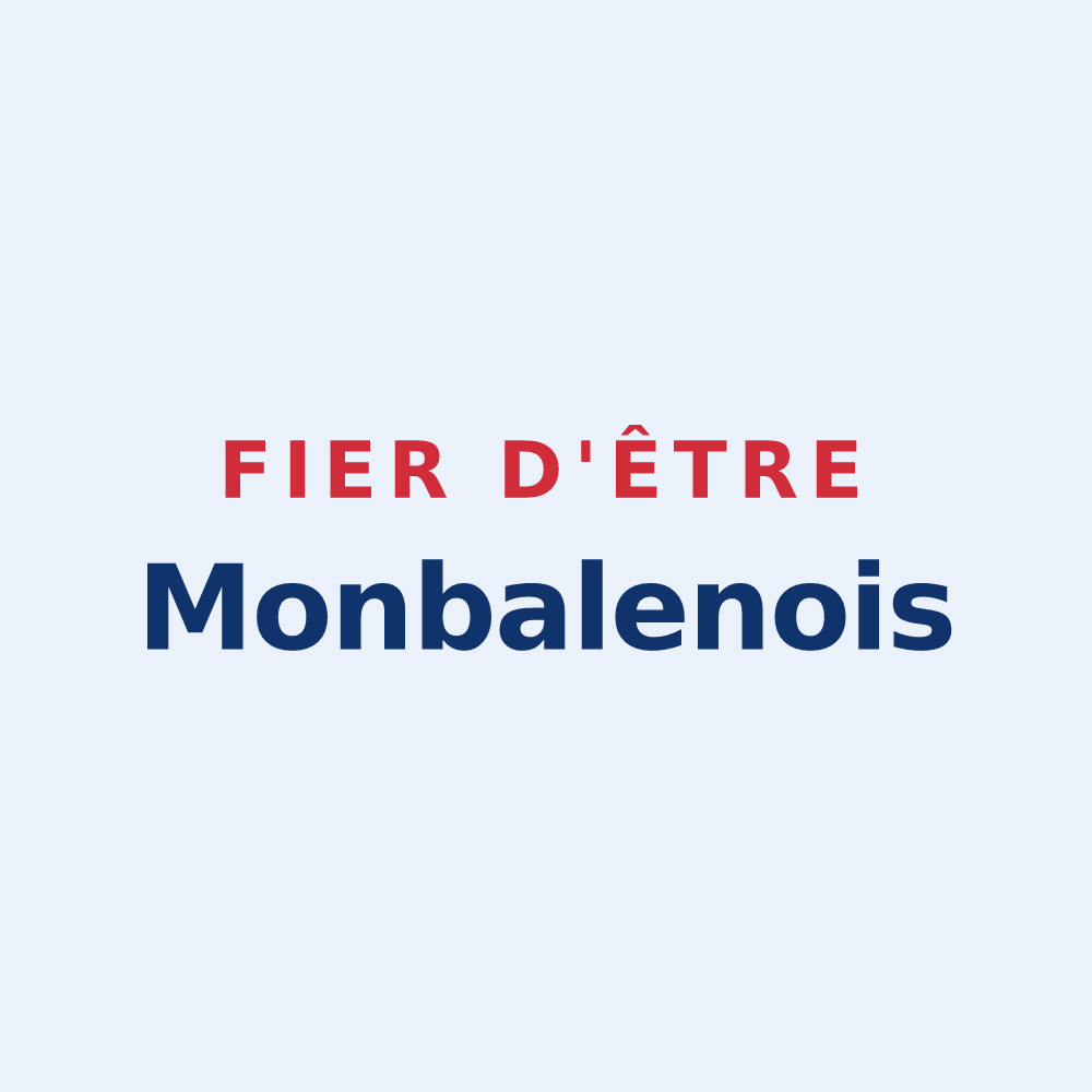 Sticker « Fier d'être Monbalenois » — design pour Monbalen