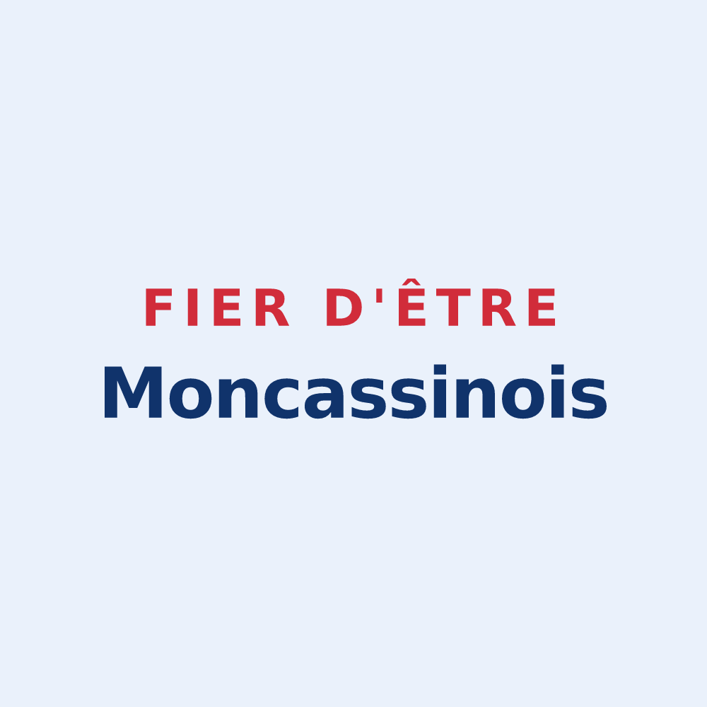 Sticker « Fier d'être Moncassinois » — design pour Moncassin