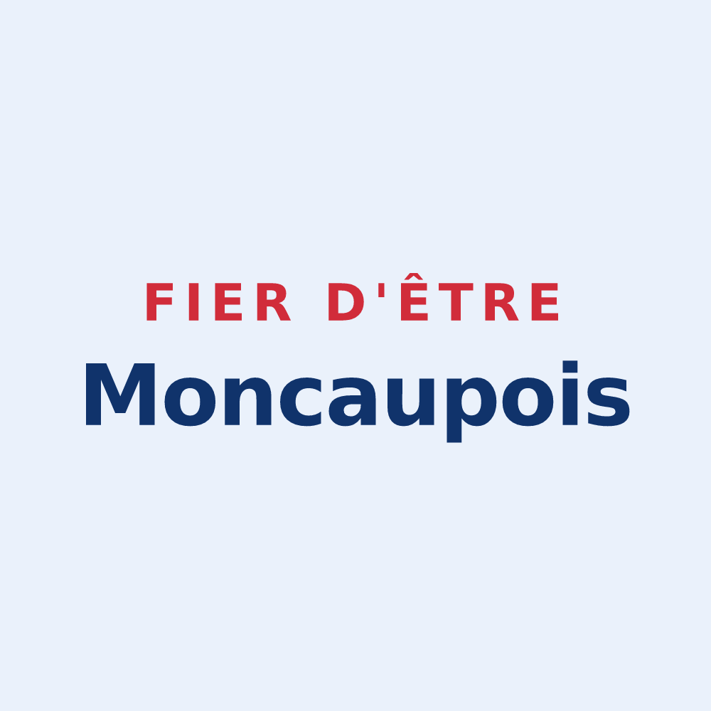 Sticker « Fier d'être Moncaupois » — design pour Moncaup