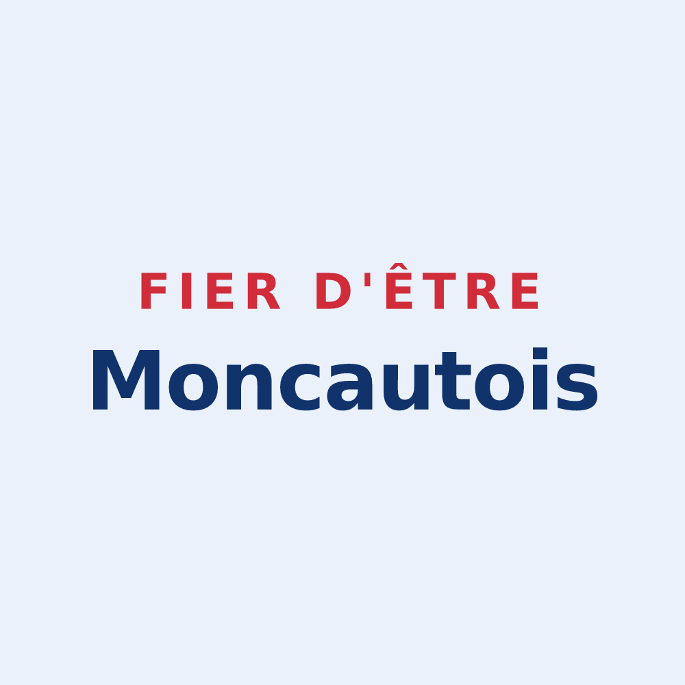 Sticker « Fier d'être Moncautois » — design pour Moncaut
