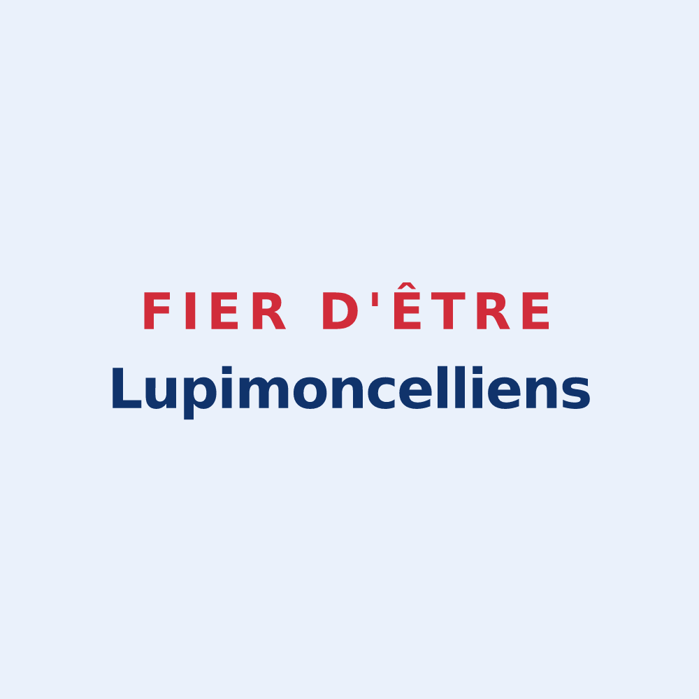 Sticker « Fier d'être Lupimoncelliens » — design pour Monceau-lès-Leups