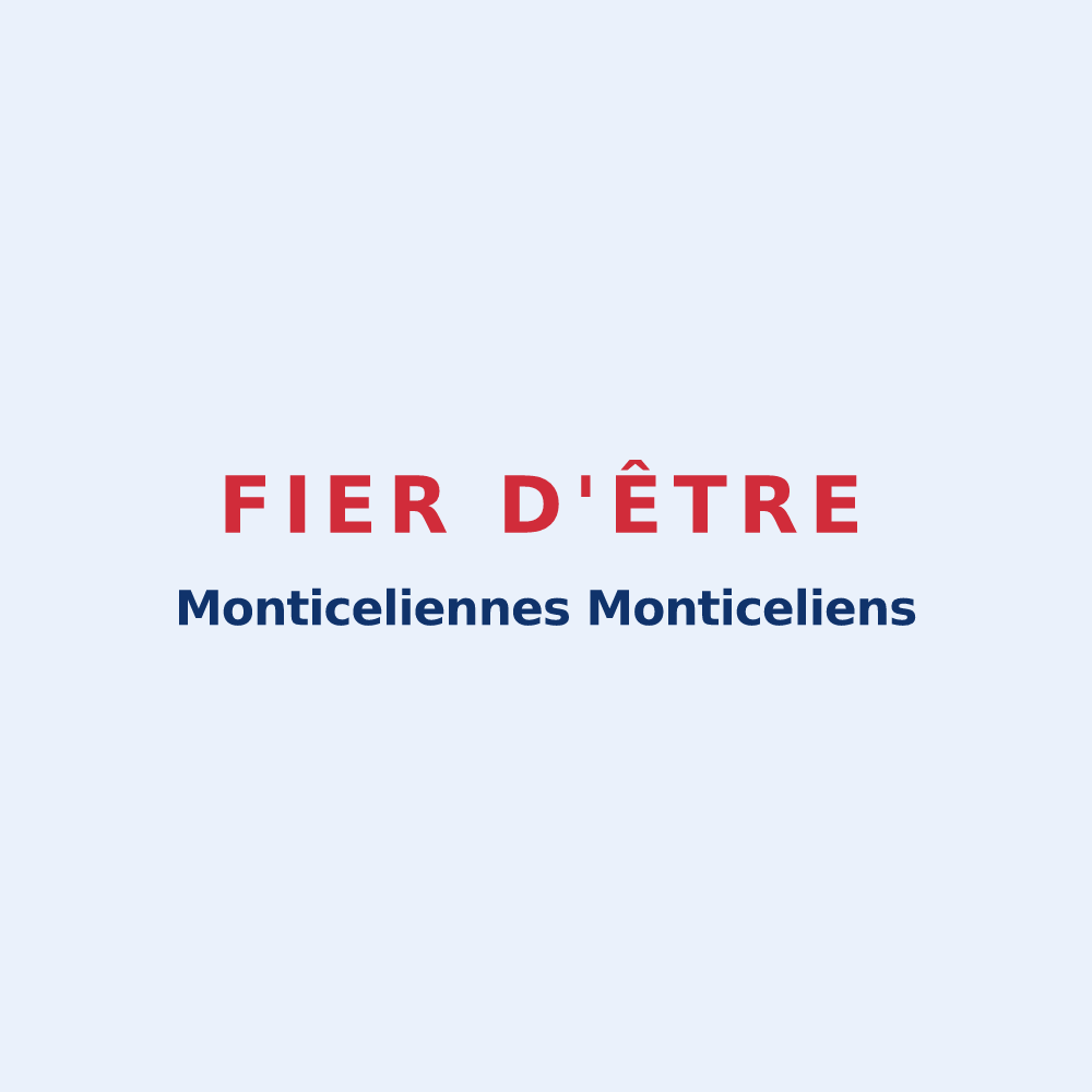 Sticker « Fier d'être Monticeliennes Monticeliens » — design pour Moncel-sur-Vair