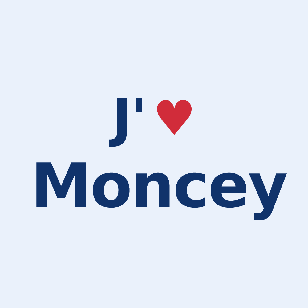 Sticker personnalisé Moncey — design J'aime Moncey