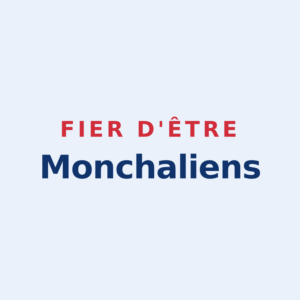 Sticker « Fier d'être Monchaliens » — design pour Monchaux-Soreng