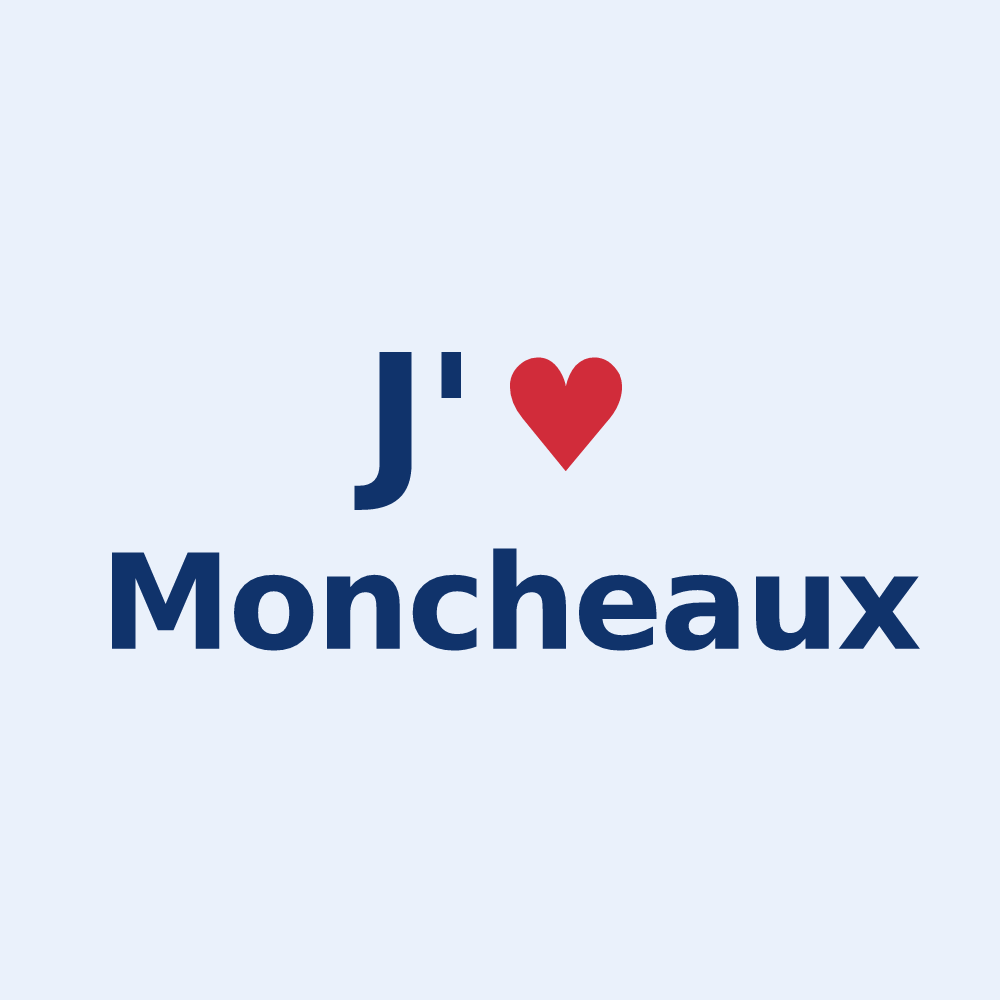 Sticker personnalisé Moncheaux — design J'aime Moncheaux