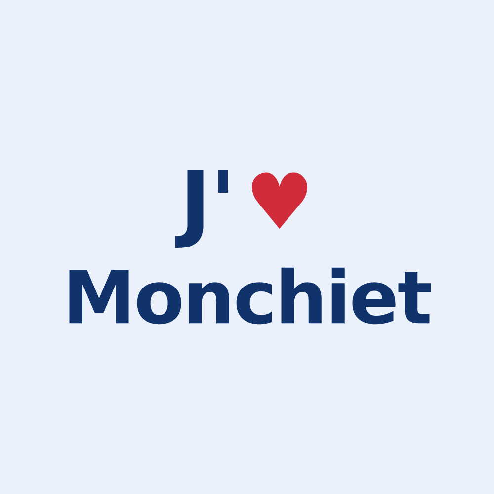 Sticker personnalisé Monchiet — design J'aime Monchiet