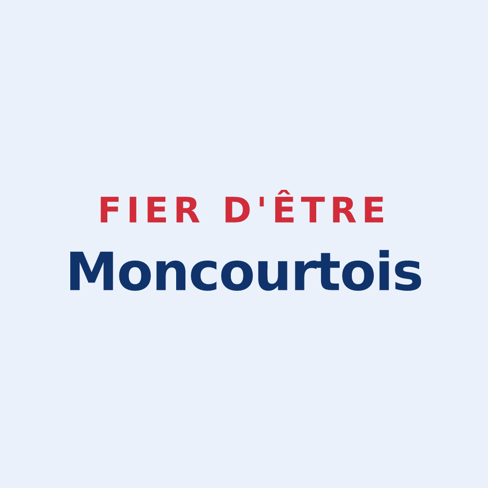 Sticker « Fier d'être Moncourtois » — design pour Moncourt-Fromonville
