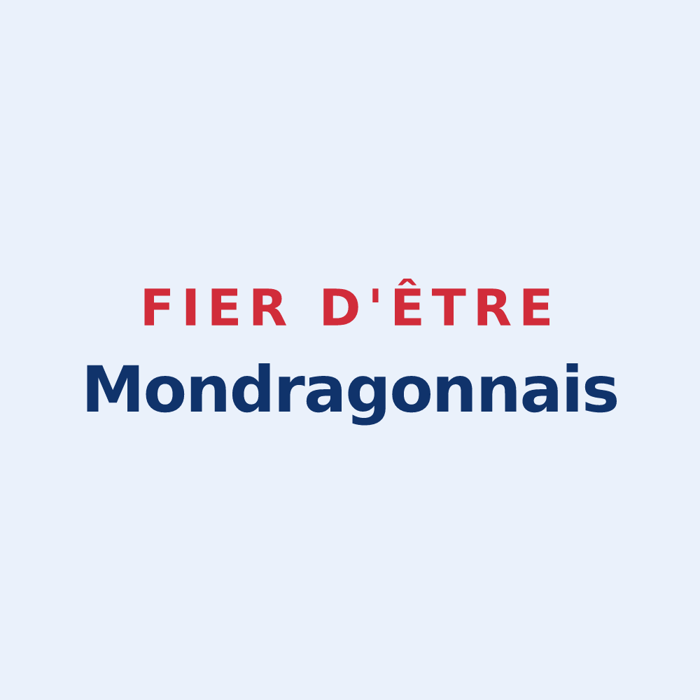Sticker « Fier d'être Mondragonnais » — design pour Mondragon