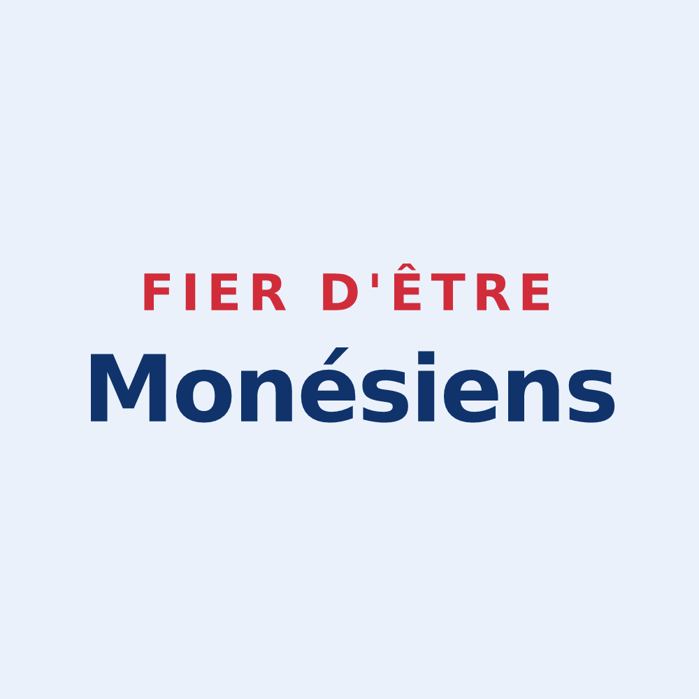 Sticker « Fier d'être Monésiens » — design pour Monès