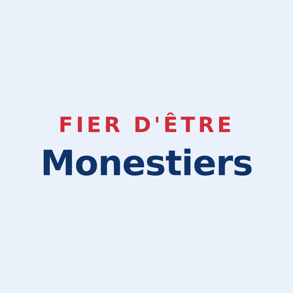 Sticker « Fier d'être Monestiers » — design pour Monestier