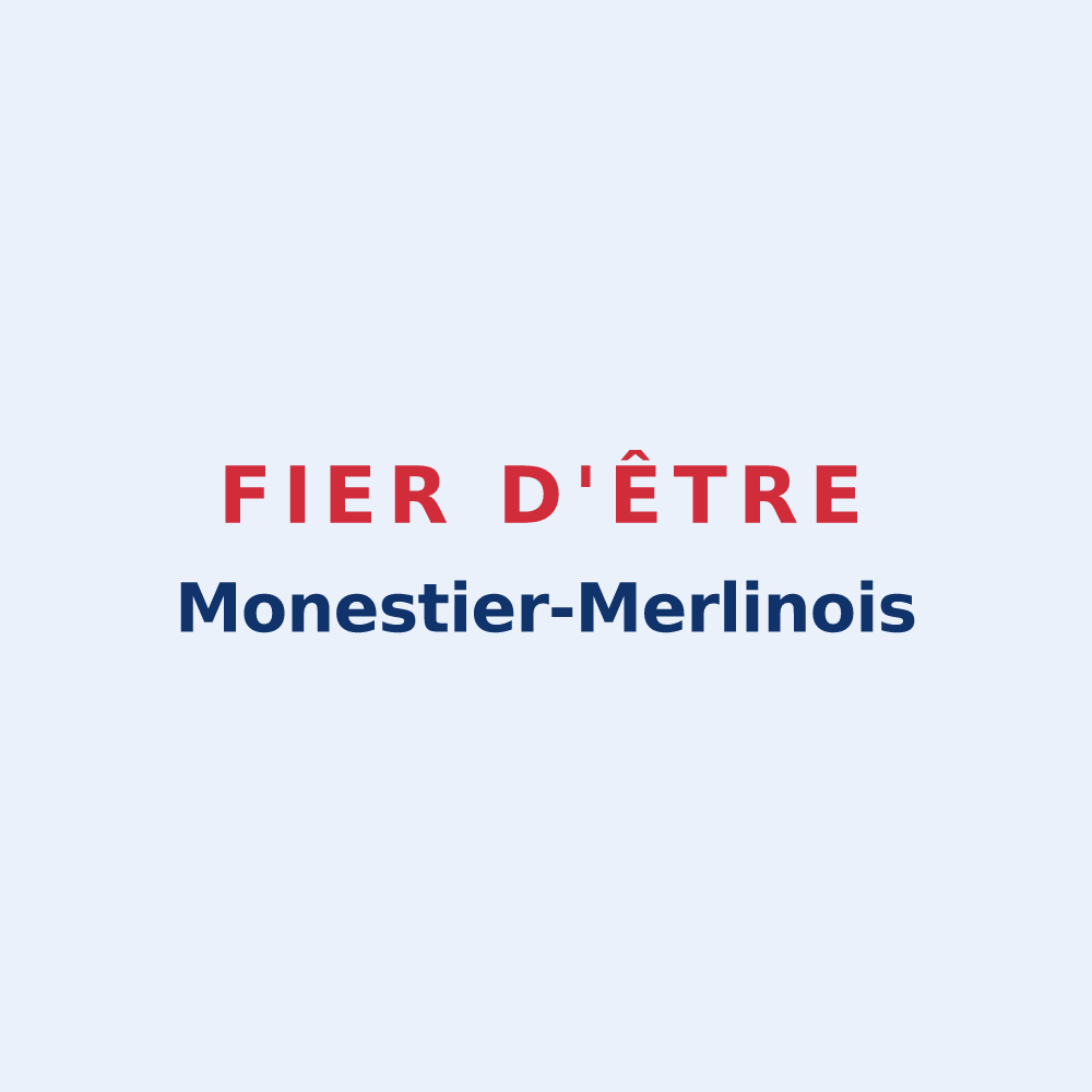 Sticker « Fier d'être Monestier-Merlinois » — design pour Monestier-Merlines