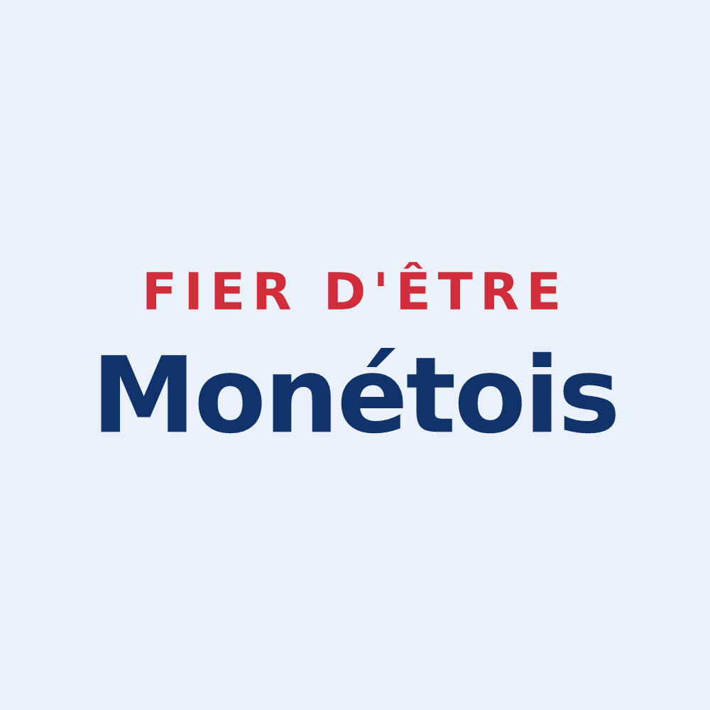 Sticker « Fier d'être Monétois » — design pour Monétay-sur-Allier
