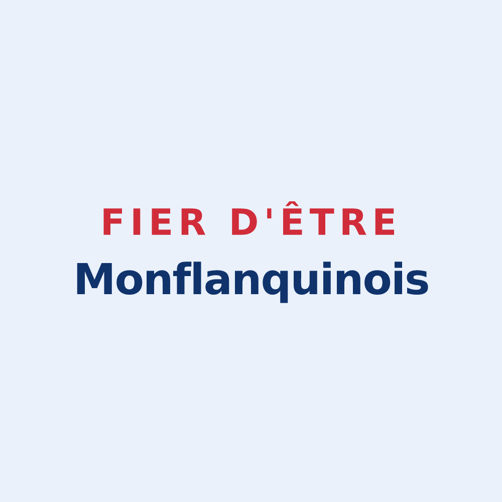 Sticker « Fier d'être Monflanquinois » — design pour Monflanquin