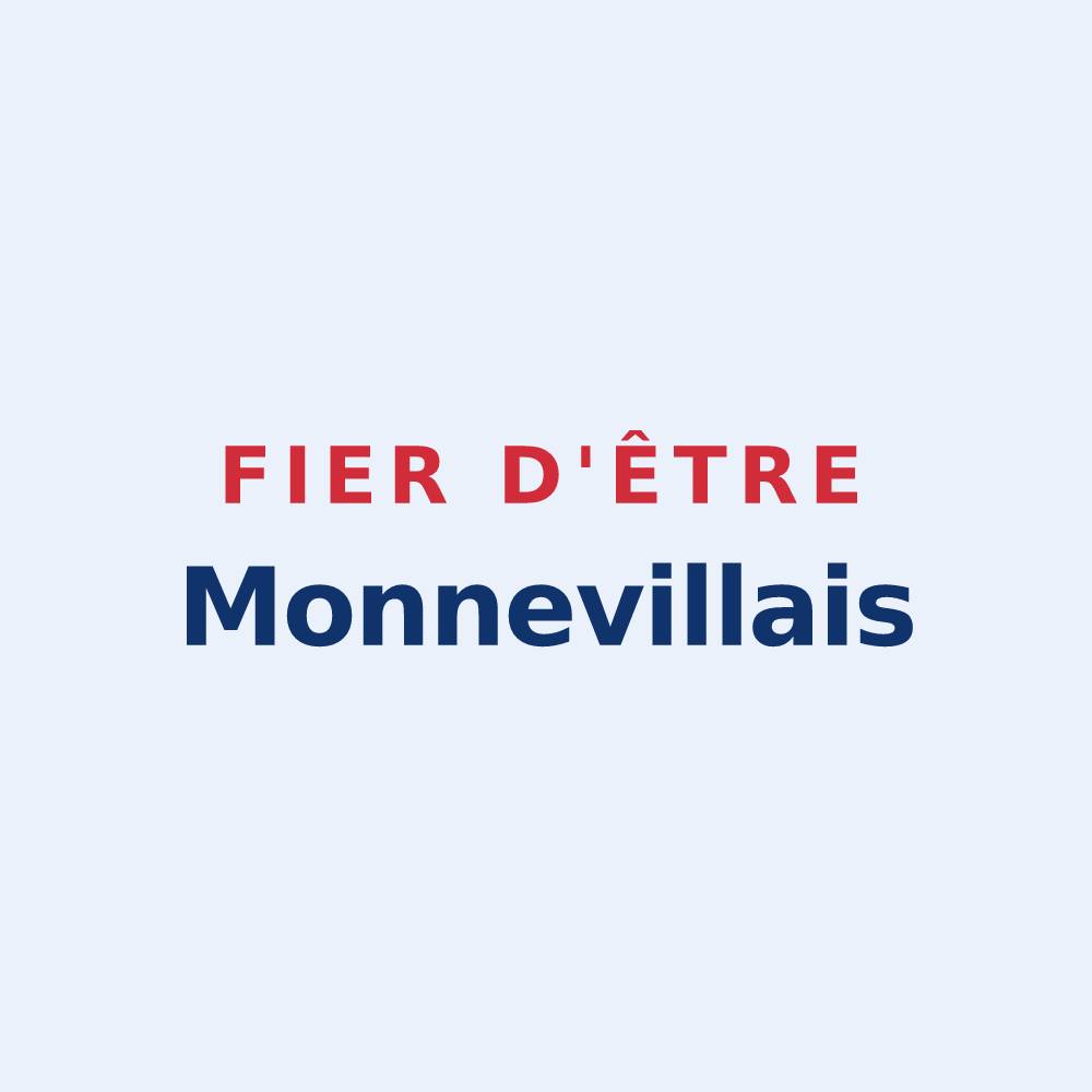 Sticker « Fier d'être Monnevillais » — design pour Monneville