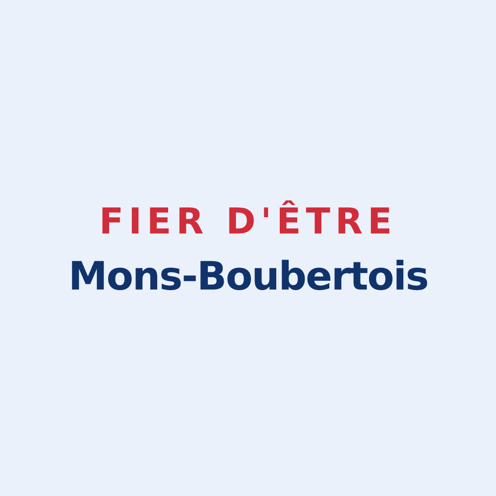 Sticker « Fier d'être Mons-Boubertois » — design pour Mons-Boubert