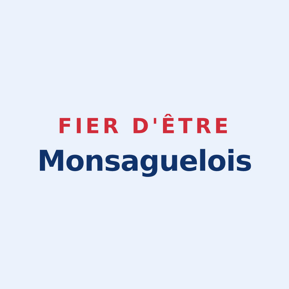 Sticker « Fier d'être Monsaguelois » — design pour Monsaguel