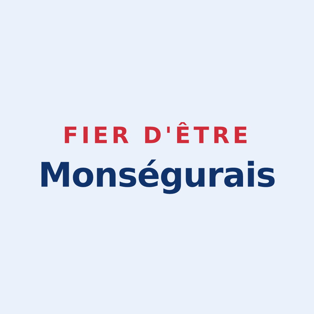 Sticker « Fier d'être Monségurais » — design pour Monségur