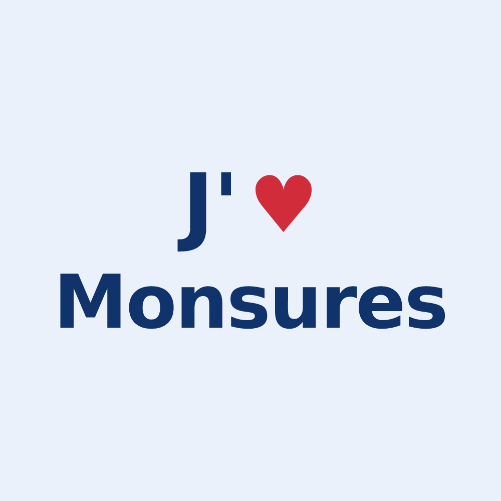 Sticker personnalisé Monsures — design J'aime Monsures