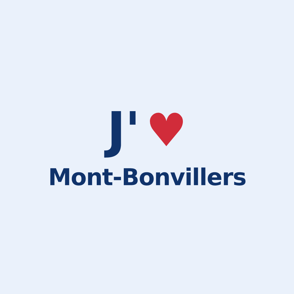 Sticker personnalisé Mont-Bonvillers — design J'aime Mont-Bonvillers