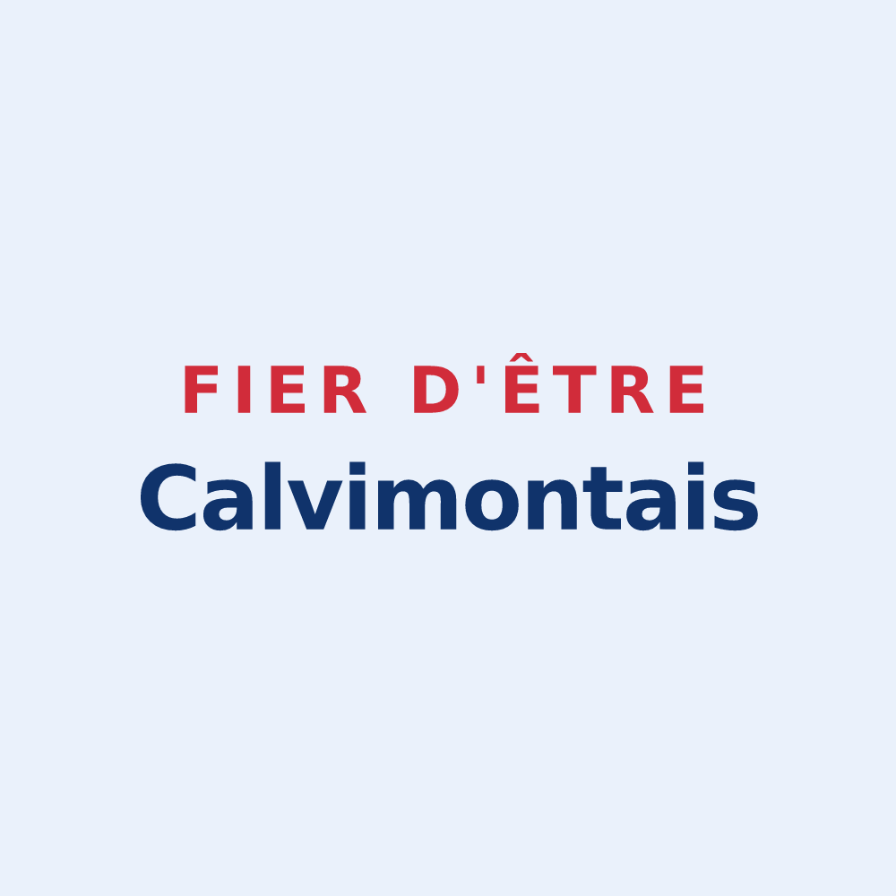 Sticker « Fier d'être Calvimontais » — design pour Mont-Cauvaire