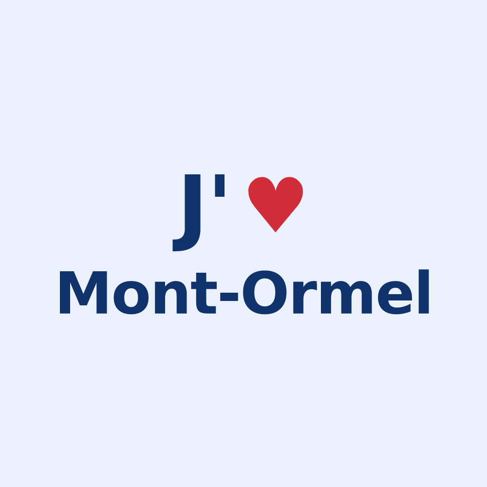 Sticker personnalisé Mont-Ormel — design J'aime Mont-Ormel