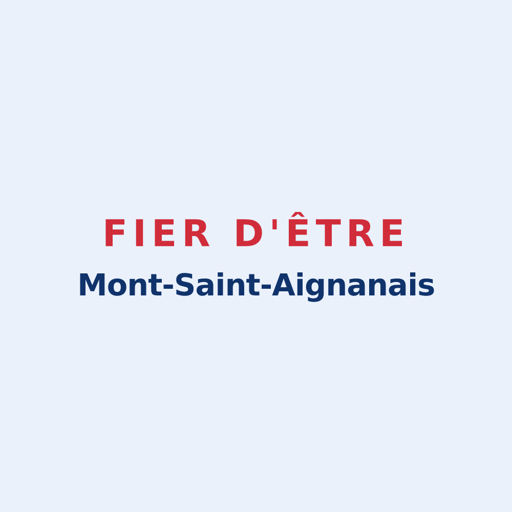 Sticker « Fier d'être Mont-Saint-Aignanais » — design pour Mont-Saint-Aignan