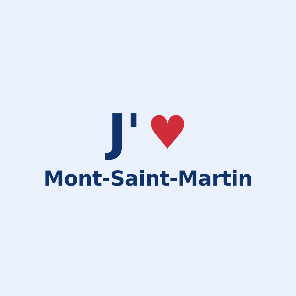 Sticker personnalisé Mont-Saint-Martin — design J'aime Mont-Saint-Martin