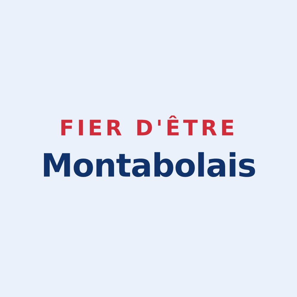 Sticker « Fier d'être Montabolais » — design pour Montabot