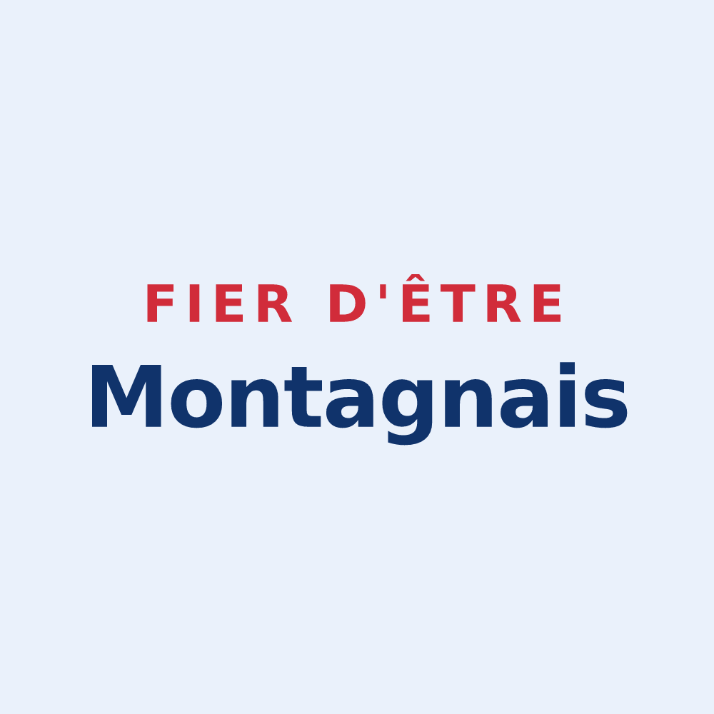 Sticker « Fier d'être Montagnais » — design pour Montagne