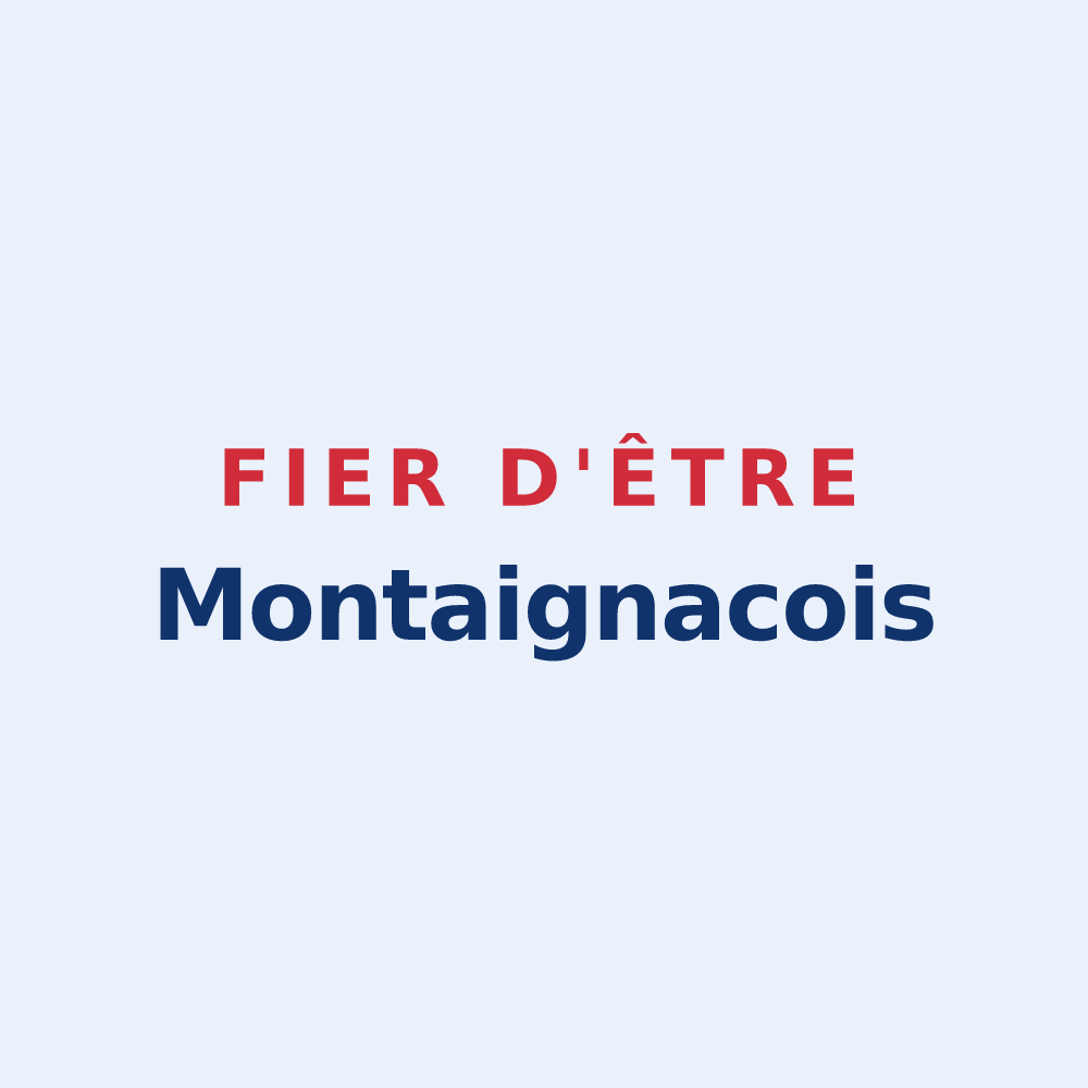 Sticker « Fier d'être Montaignacois » — design pour Montaignac-sur-Doustre