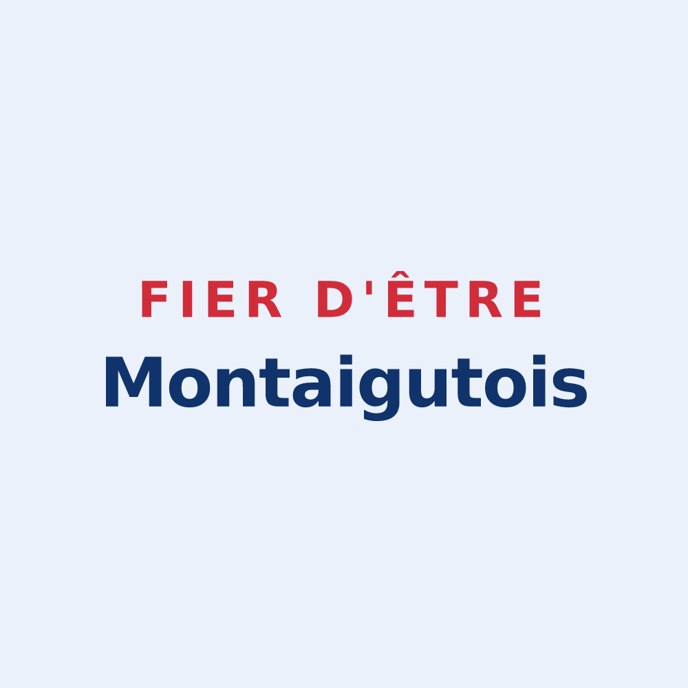 Sticker « Fier d'être Montaigutois » — design pour Montaigut-sur-Save