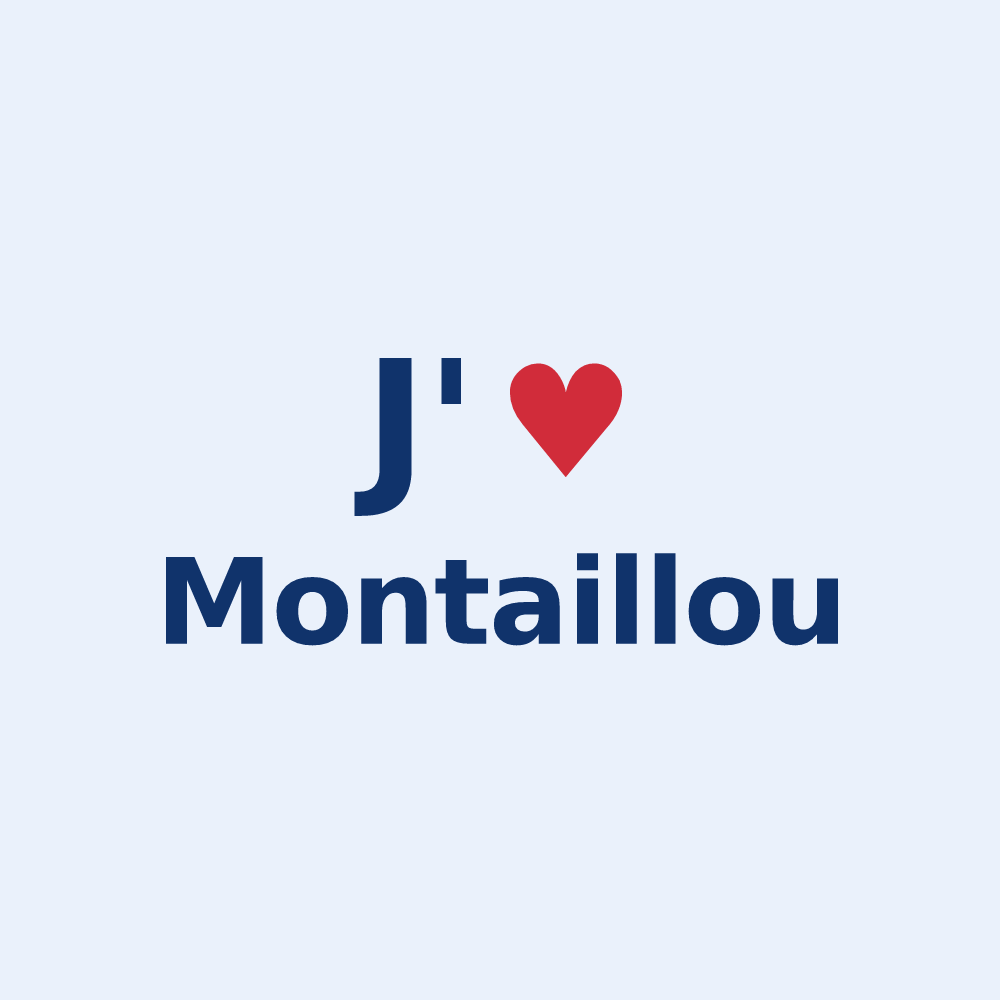 Sticker personnalisé Montaillou — design J'aime Montaillou