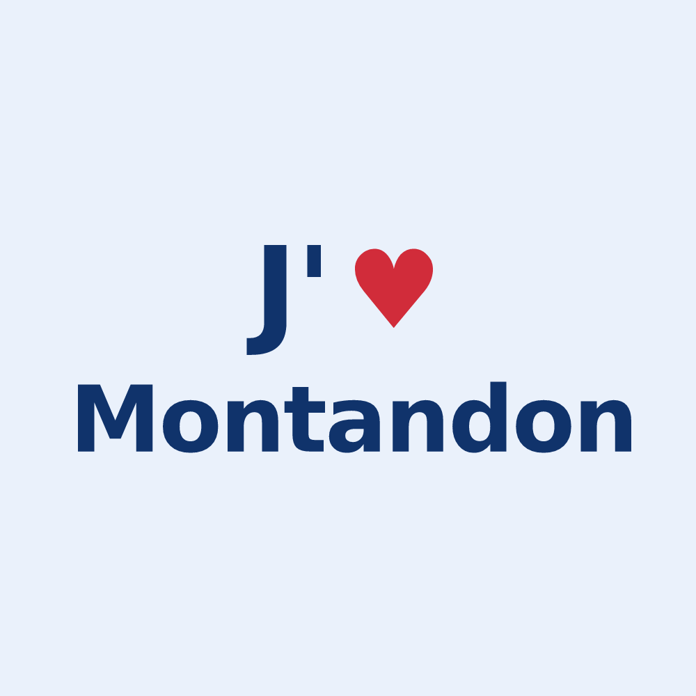Sticker personnalisé Montandon — design J'aime Montandon