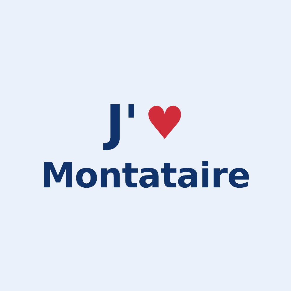 Sticker personnalisé Montataire — design J'aime Montataire