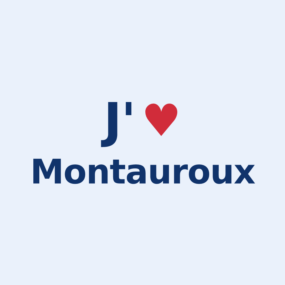Sticker personnalisé Montauroux — design J'aime Montauroux