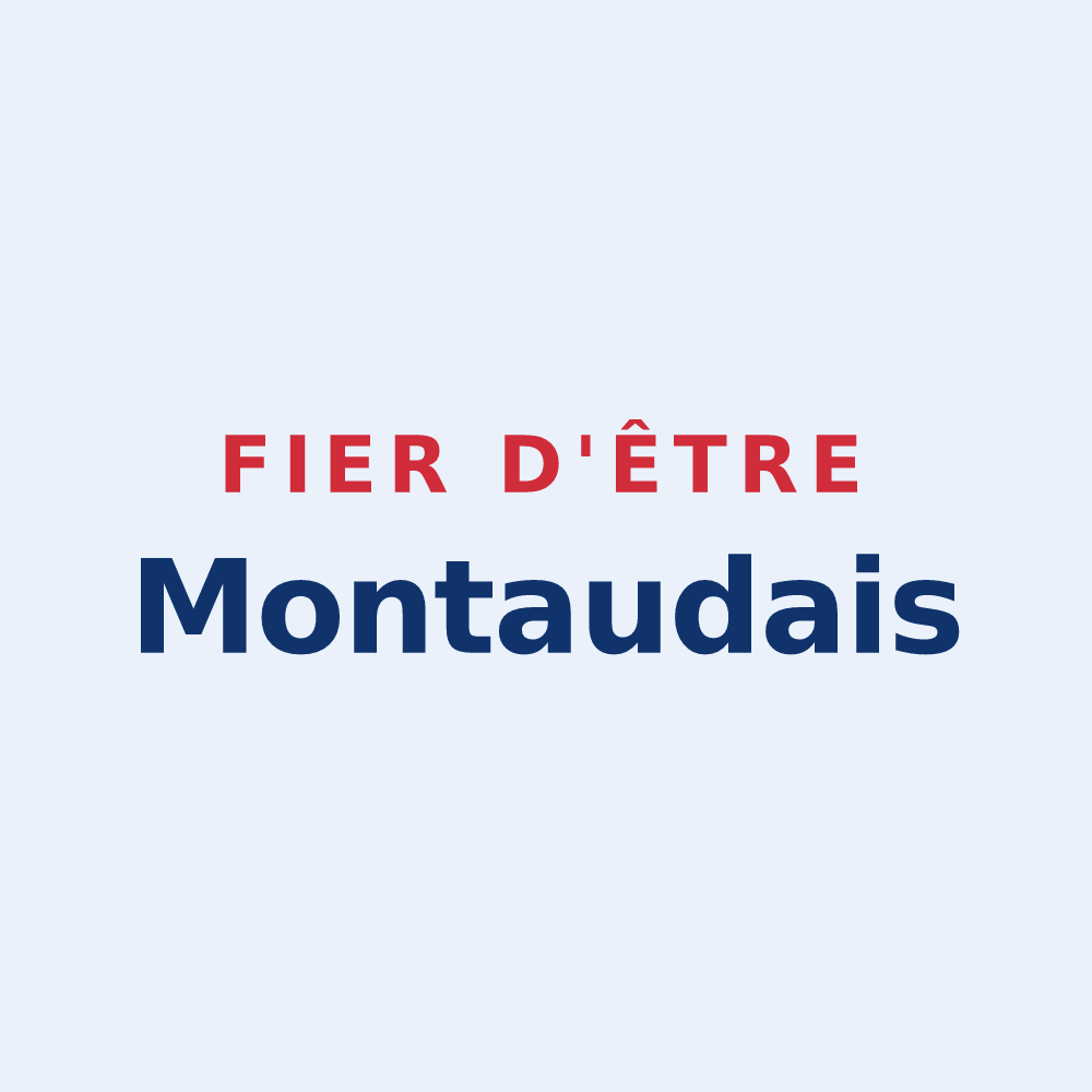 Sticker « Fier d'être Montaudais » — design pour Montaut
