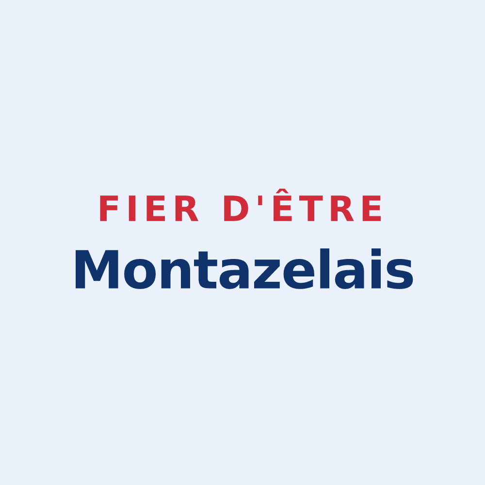 Sticker « Fier d'être Montazelais » — design pour Montazeau
