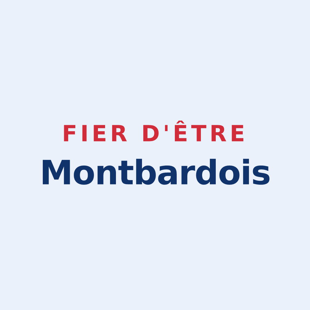 Sticker « Fier d'être Montbardois » — design pour Montbard