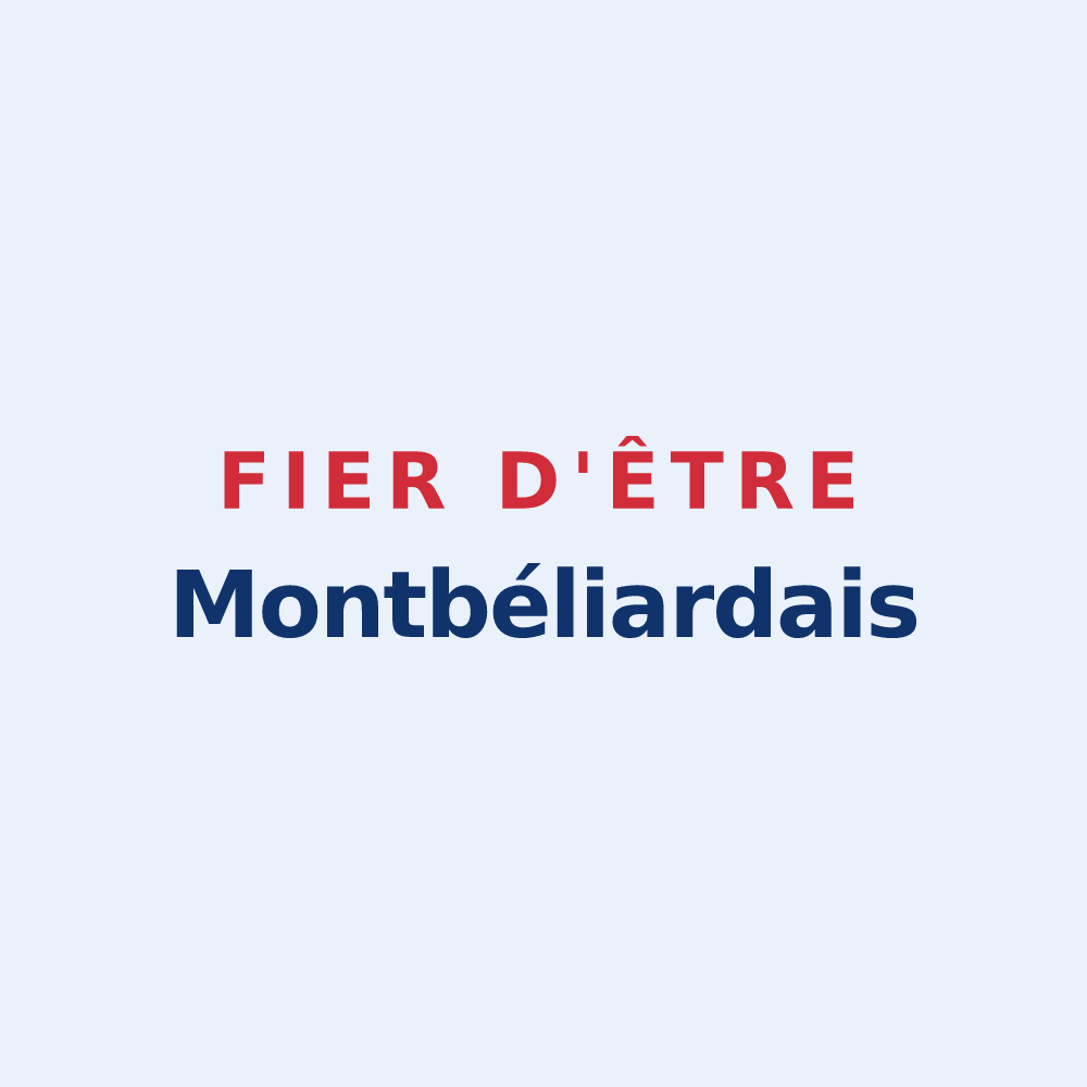 Sticker « Fier d'être Montbéliardais » — design pour Montbéliard