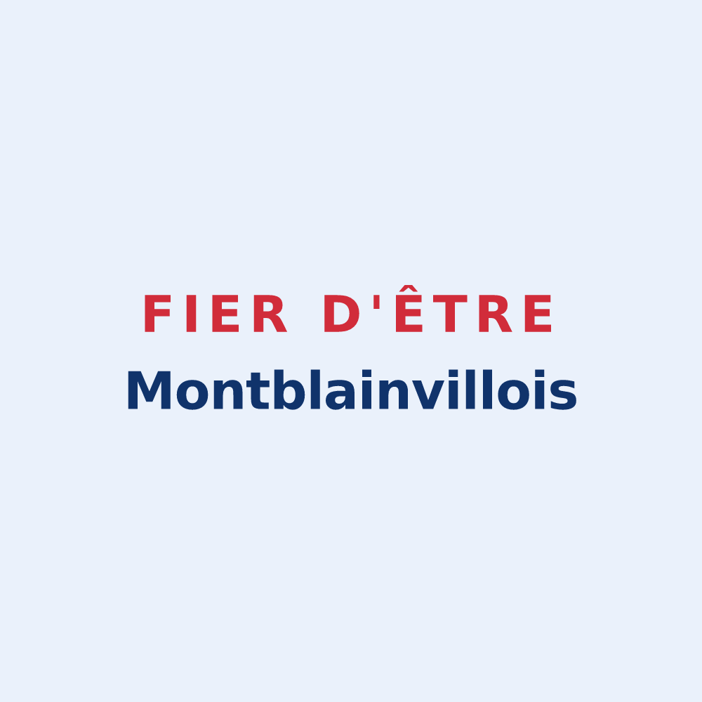 Sticker « Fier d'être Montblainvillois » — design pour Montblainville