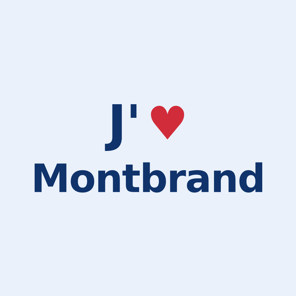 Sticker personnalisé Montbrand — design J'aime Montbrand