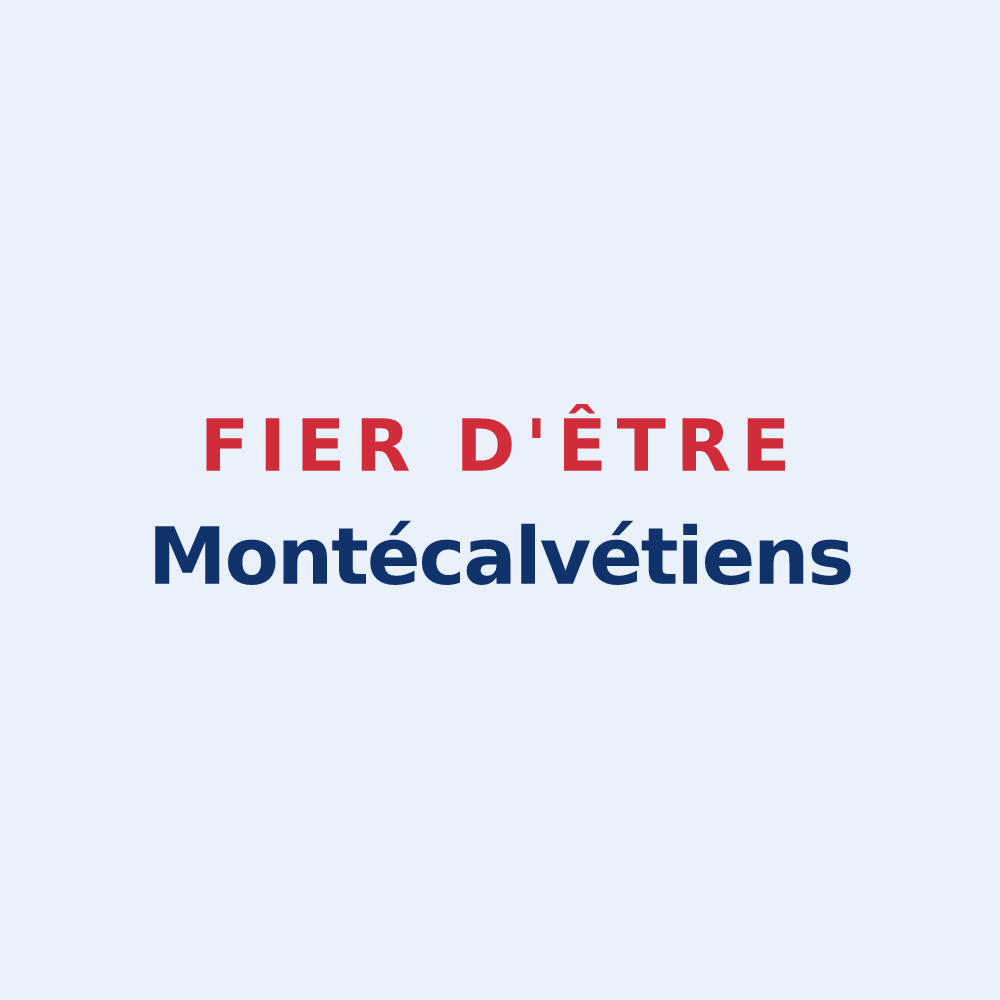 Sticker « Fier d'être Montécalvétiens » — design pour Montchauvet