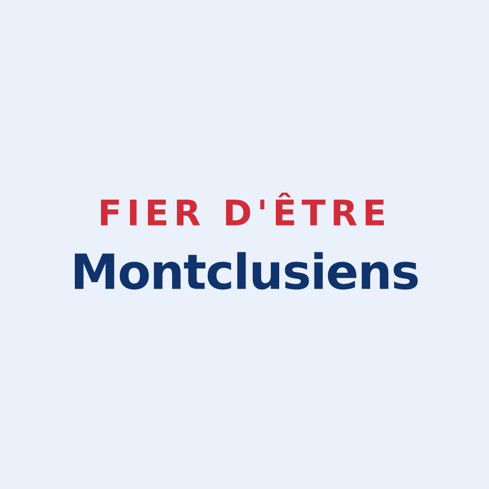 Sticker « Fier d'être Montclusiens » — design pour Montclus