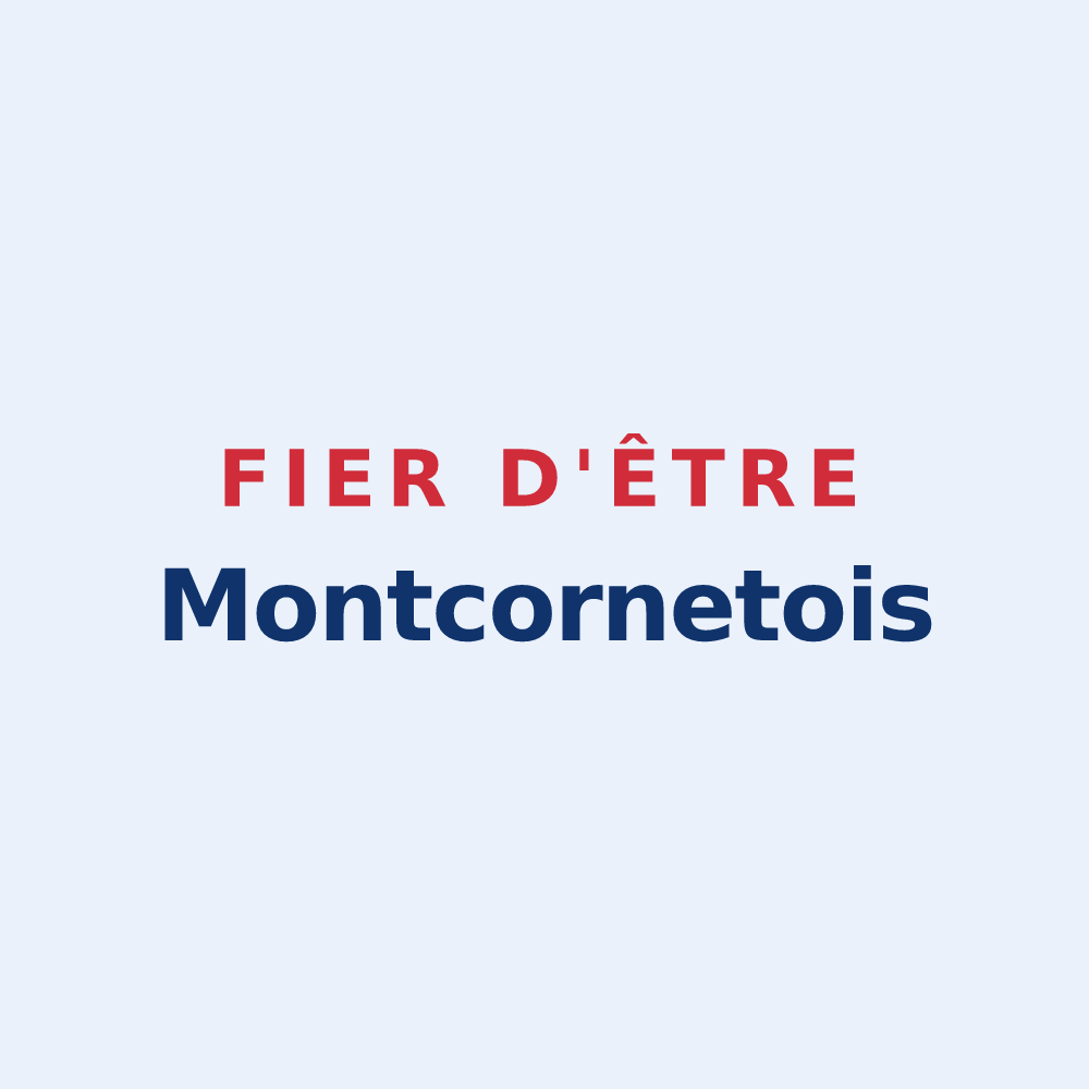 Sticker « Fier d'être Montcornetois » — design pour Montcornet