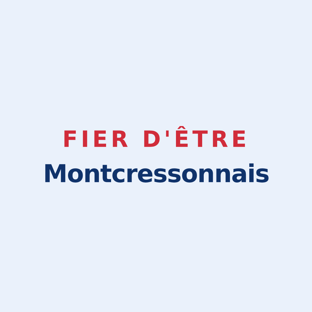 Sticker « Fier d'être Montcressonnais » — design pour Montcresson
