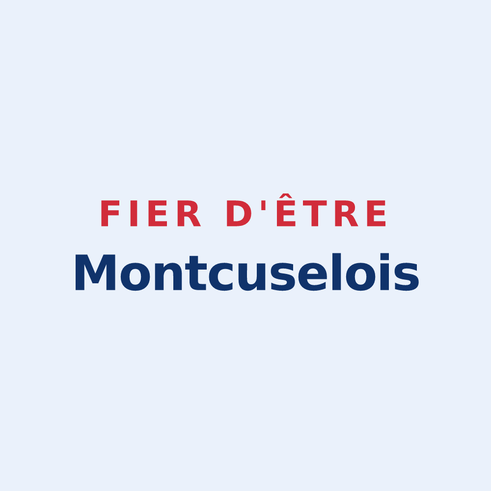 Sticker « Fier d'être Montcuselois » — design pour Montcusel