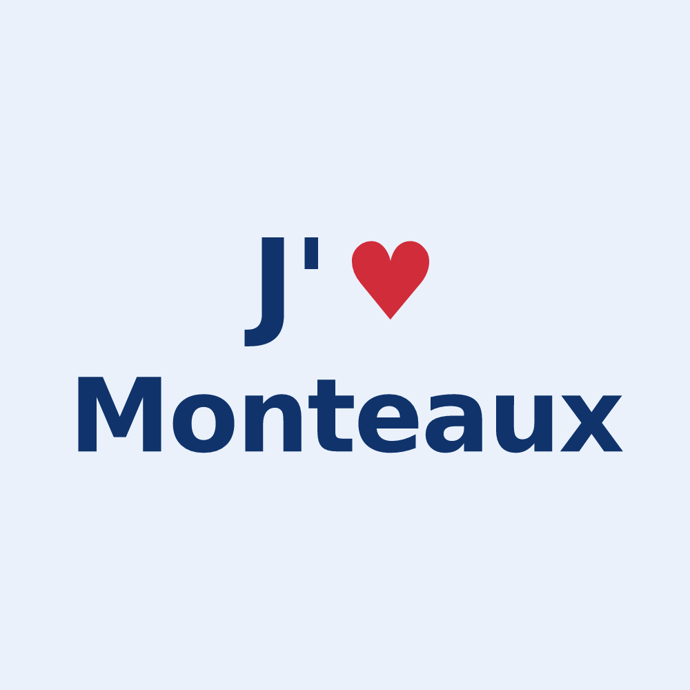 Sticker personnalisé Monteaux — design J'aime Monteaux