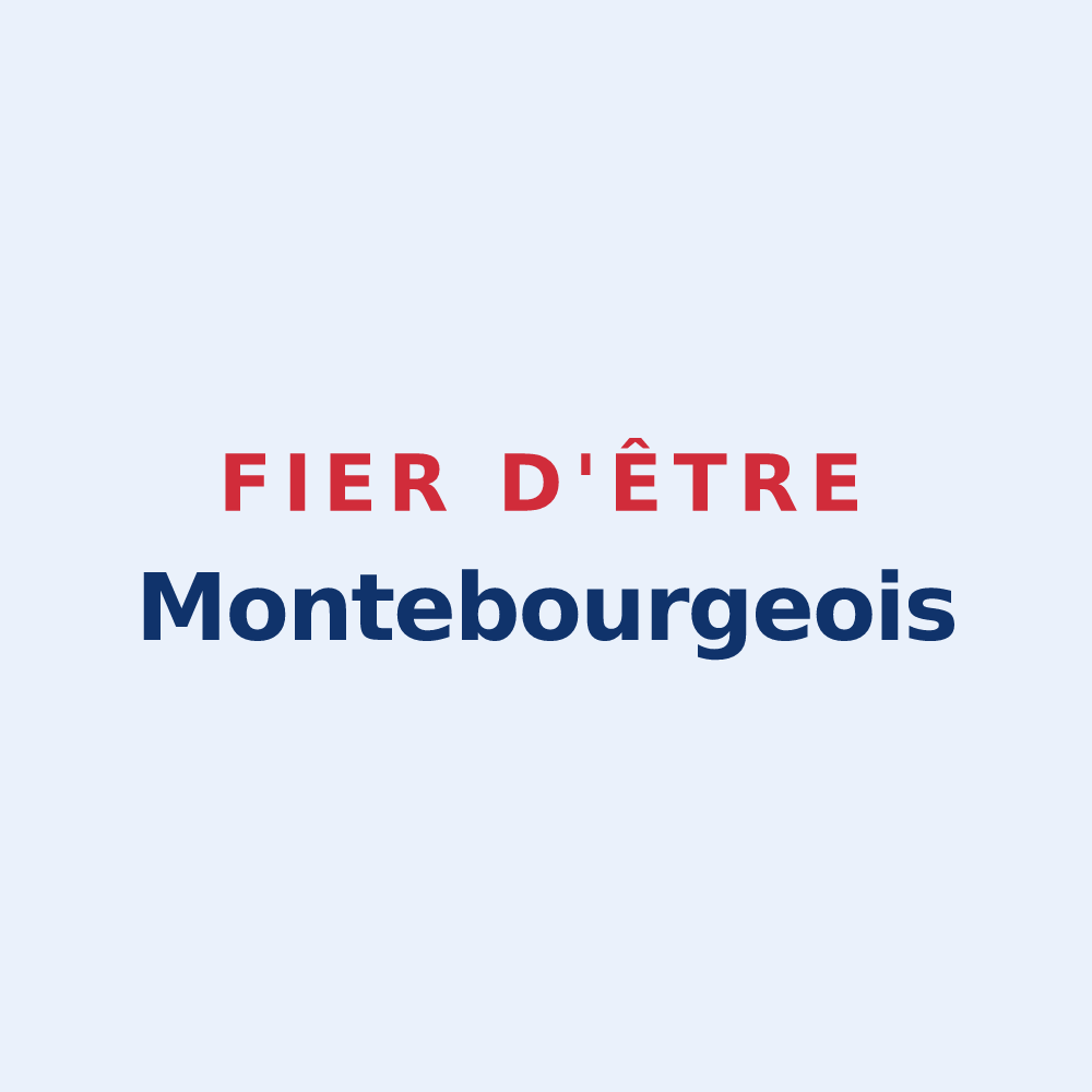 Sticker « Fier d'être Montebourgeois » — design pour Montebourg
