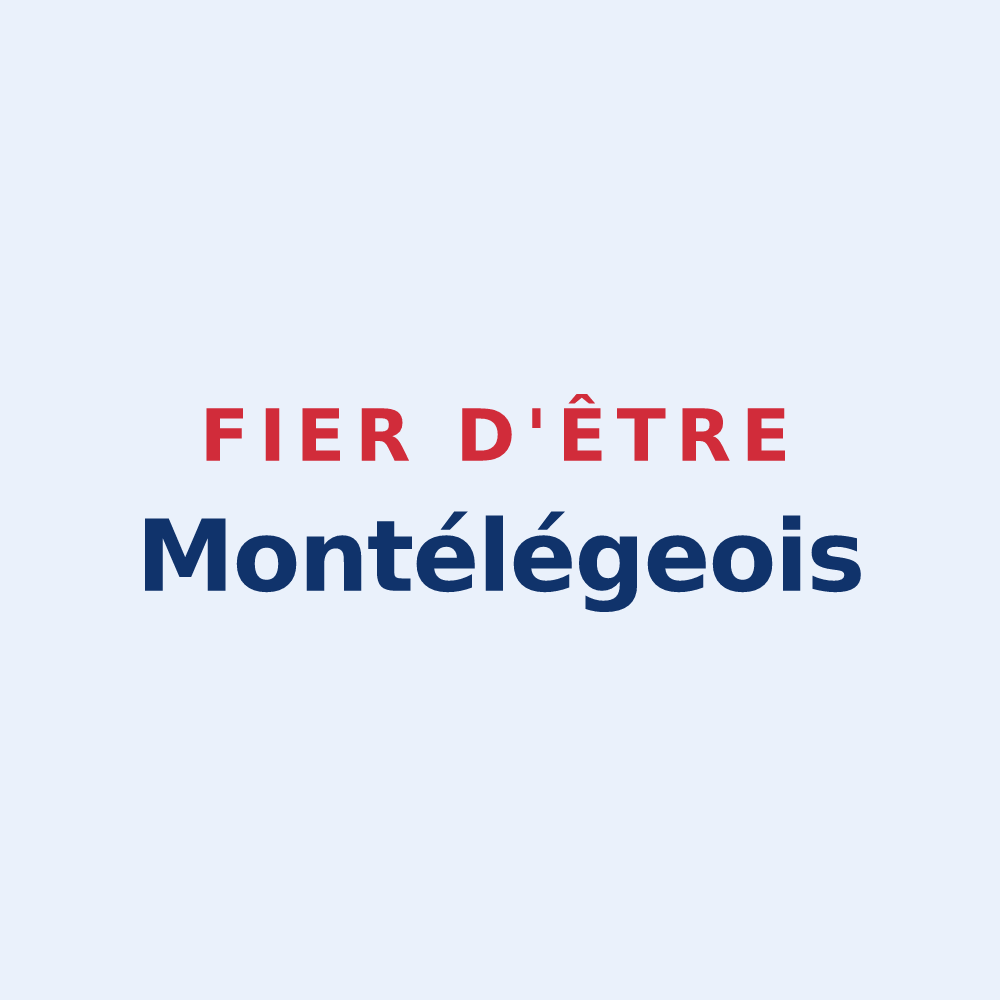 Sticker « Fier d'être Montélégeois » — design pour Montéléger